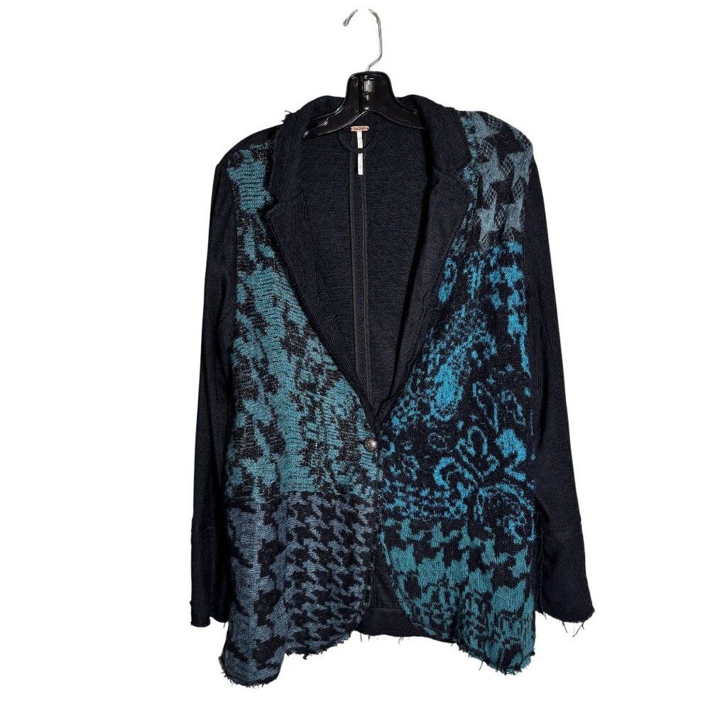 Free People Better Together Blazer Jacket, Black, Medium - Picture 2 of 8